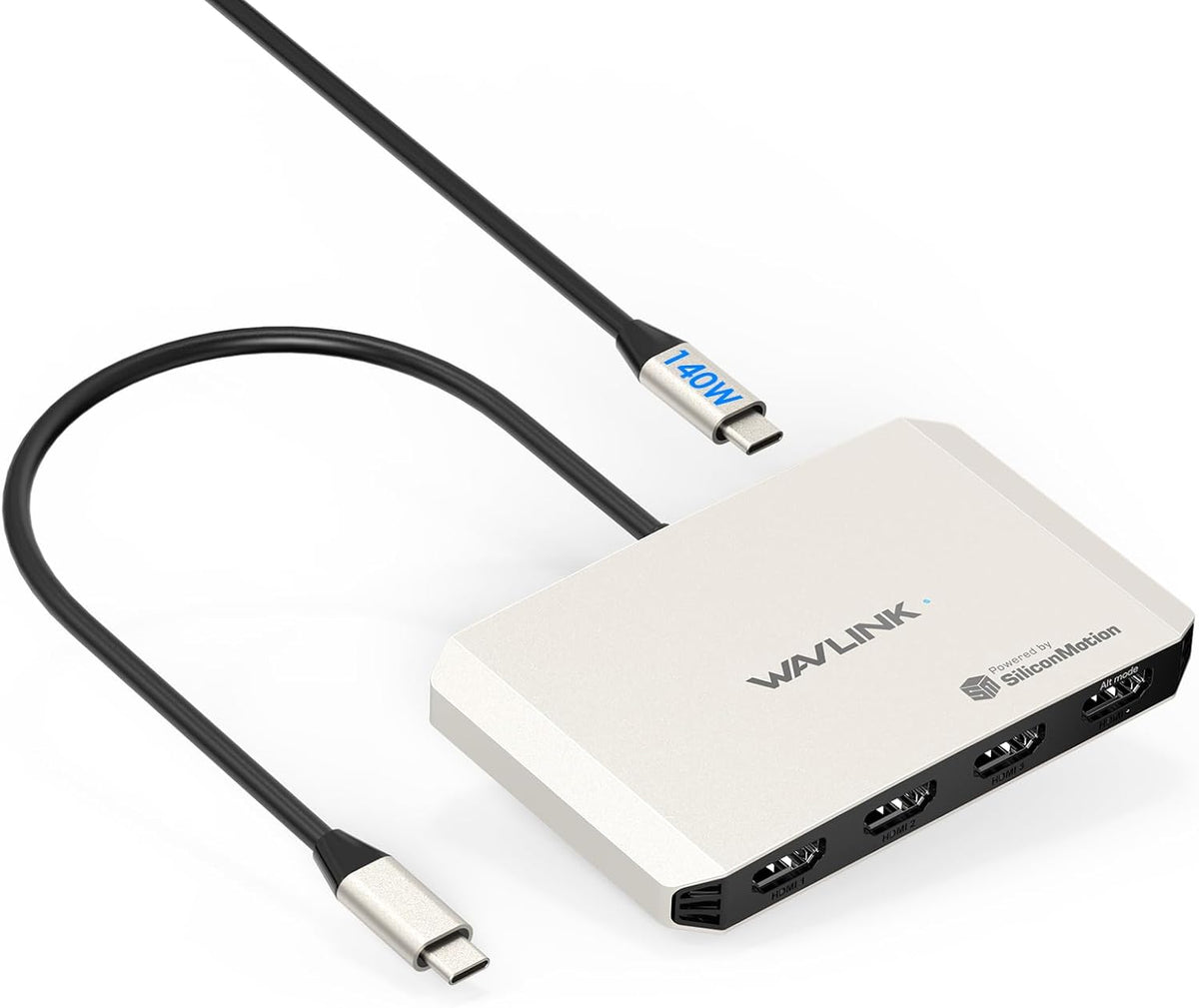 WAVLINK Laptop Docking Station, 4 Monitors for HDMI, Single 4K@144Hz