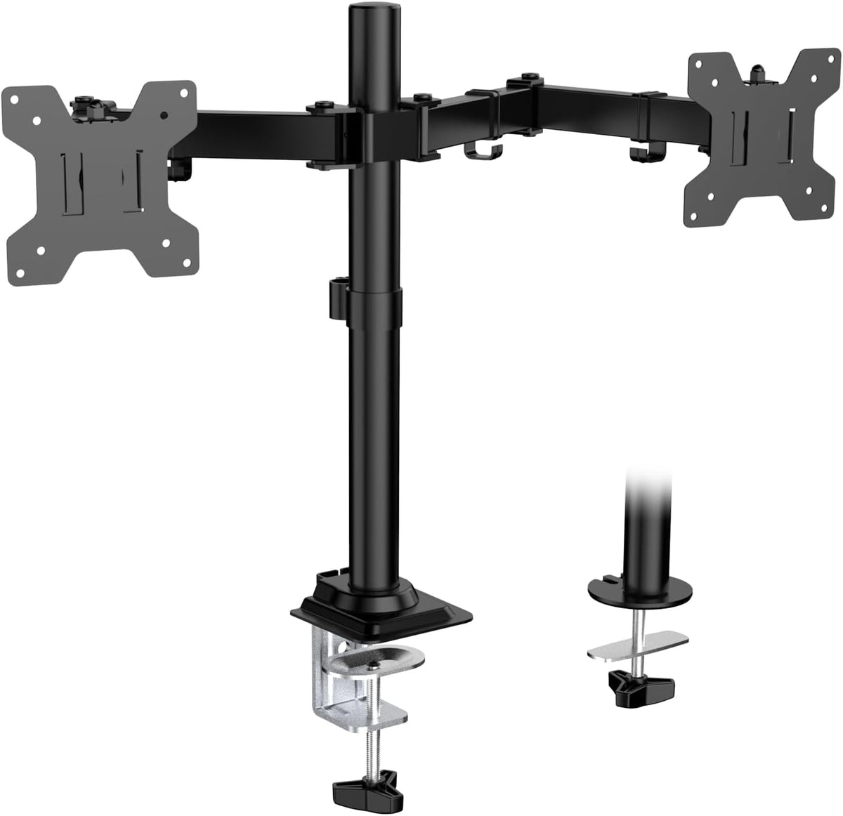 WALI Articulating Dual Monitor Stand for 13-32 inch Screens, 22 lbs per Arm