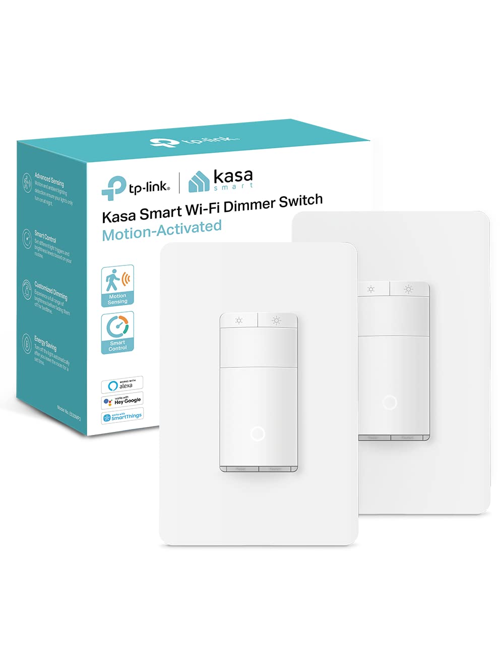 Kasa Smart 3-Way Dimmer Switch Kit, KS230 KIT v2, Need Neutral Wire | 2.4GHz Wi-Fi, Dimmable Light Switch Works with Alexa, Google Home & SmartThings, ETL Certified, No Hub REquired, White