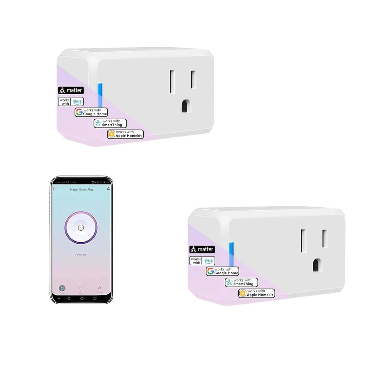 WiFi Smart Plug cETL Listed FCC Certified, Wi-Fi Outlet Compatible with Alexa, Echo and Google Home &IFTTT, No Hub Required, Remote Control,