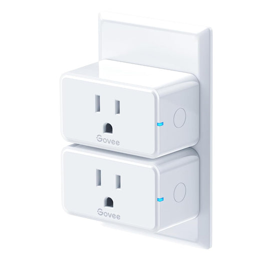 Govee Smart Plug 15A WiFi Bluetooth Outlet 2 Pack, Remote Group Control