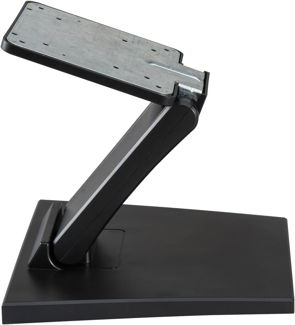 WEARSON Single Adjustable LCD Monitor Stand Mount Folding VESA Monitor Desk Stand with VESA Hole 75x75mm 100x100mm (White)