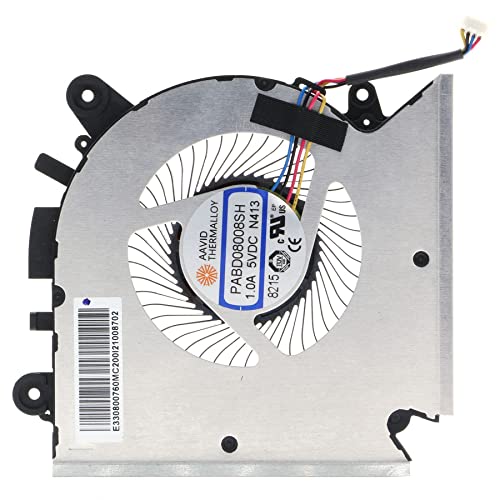 Replacement CPU Cooling Fan for MSI GF63 GF65 MS-16R1 MS-16R2 PABD08008SH N413 E322500300A DC 5V