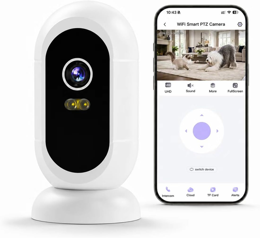 2K Indoor Security Camera, 2.4GHz Wireless Camera Home Security Pet Camera