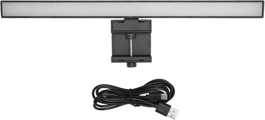 Pilipane Computer Monitor Lamp, LED Task Lamp, Monitor Light Bar, Touch Control, 3 Color Modes, Timer, Type C Port, Computer Monitor Lamp for Eye Caring, E Reading