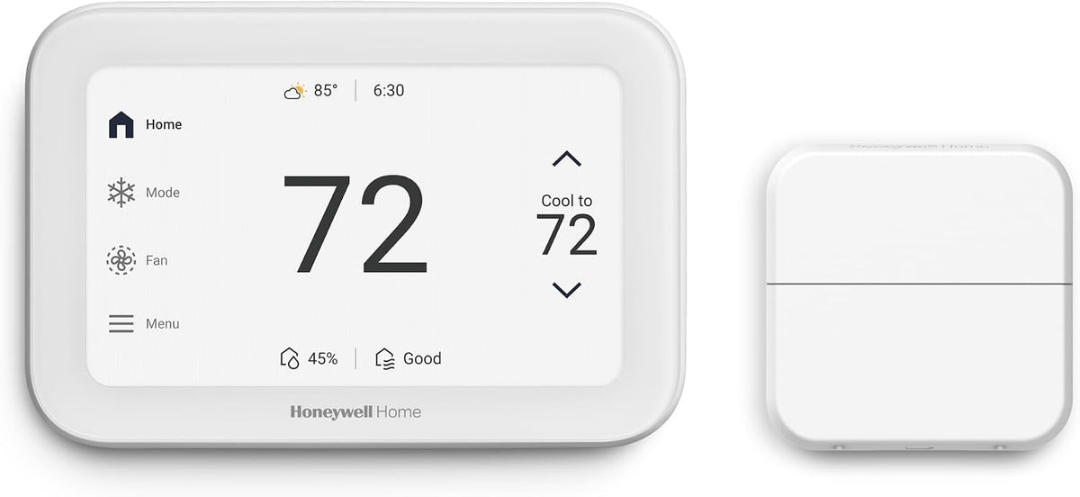 Honeywell Home X8S Premium Smart Programmable Wi-Fi Thermostat with Sensor, Video Doorbell Access, Humidity Control, 5" Customizable Touchscreen, Energy Star, Works with Alexa, Matter, Apple, Google