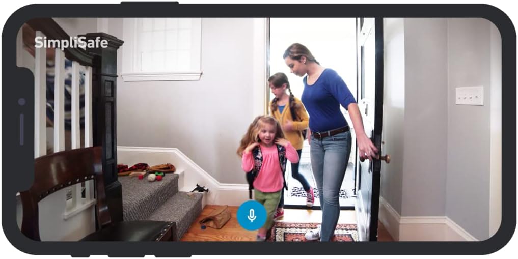 SimpliSafe SimpliCam 1080p Wired Indoor Home Security Camera with Built-in Privacy Shutter - Compatible with Gen 3 Home security system