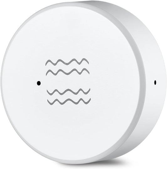 Haozee Smart Vibration Sensor Alarm, Real-time Monitoring | Door/Window Vibration Detection Alarm for Home Security, App Remote Control,Supports Home Assistant Zigbee2MQTT