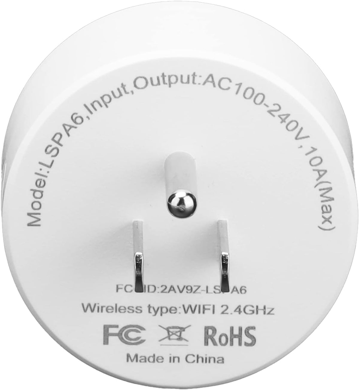 Smart Plug Socket WiFi Outlet AC100-240V with Remote Control & Timer Function On Off Switch Plug 50/60HZ for Industry Household Appliances US Plug 2.4GHz WiFi Only