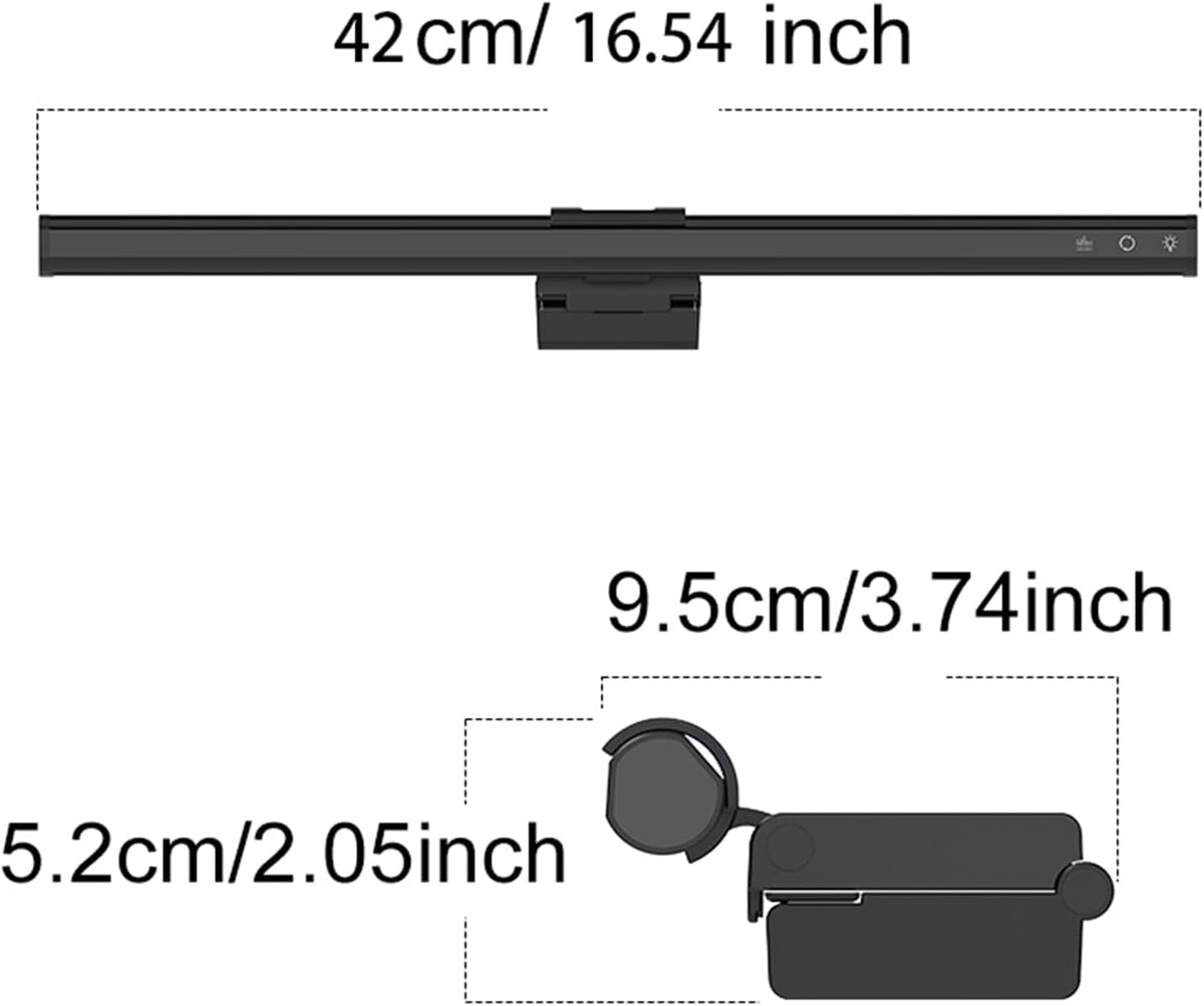 16.6" RGB Monitor Light Bar, LED Lighting for Flat Computer Monitors