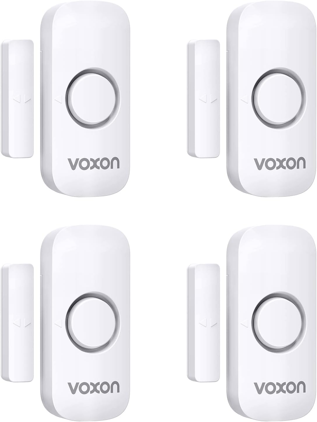 Door Window Alarm for Kids Safety, VOXON Door Alarm for Home Security Personal Security Window Alarms Sensor Burglar Door Alarm for Home, Cars, Sheds, Caravans DIY Kit Pack of 4