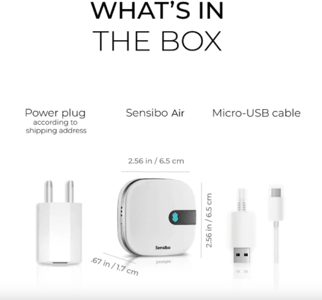 Sensibo Air - Smart Air Conditioner Controller. Apple HomeKit Certified. 60-Seconds Installation. Maintains Comfort and Energy Saving Features. Compatible with Google, Alexa, Apple HomeKit & Siri