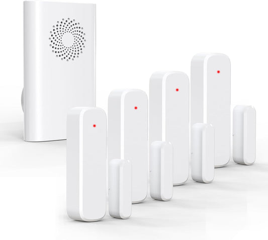 Wireless Door Chime, Door Sensor Chimes When Door Opens/Business Entering