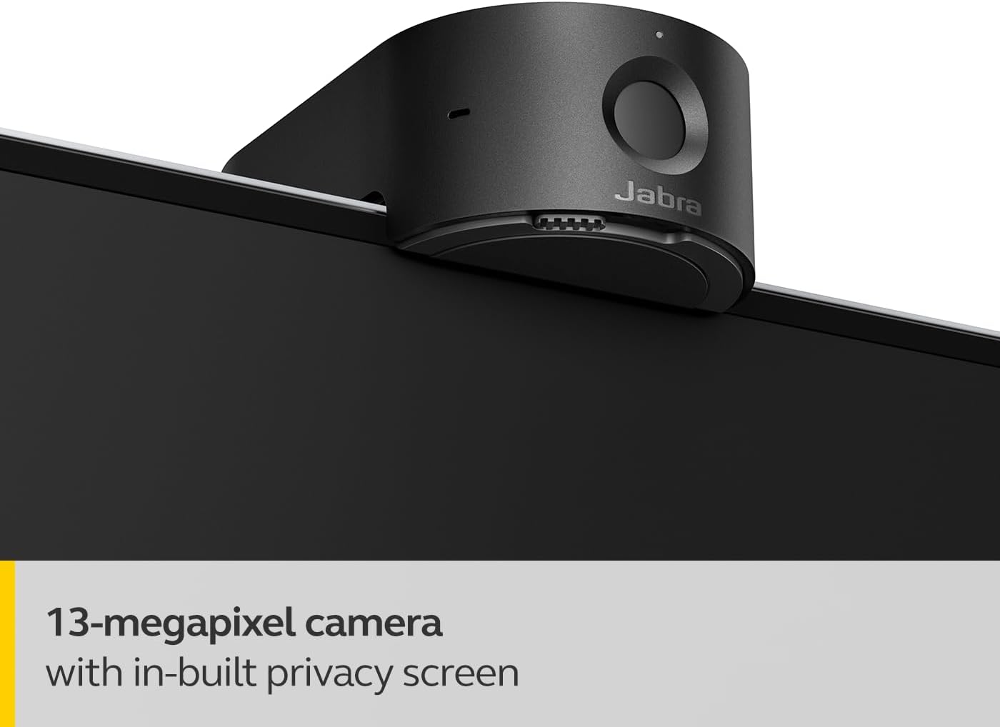 Jabra PanaCast 20 Conferencing Camera - Flexible Plug & Play Personal Video Solution Computer Webcam with AI-Powered 4K Ultra-HD, Intelligent Zoom, and Lighting Optimization - Black