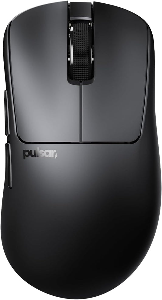 Pulsar Gaming Gears Xlite Crazylight Wireless Gaming Mouse, Ultra Lightweight 1.55 oz (44g), Optical Switch, 32000 DPI, 750 IPS, XS-1 Sensor, 8k Compatible (Medium, Jet Black)