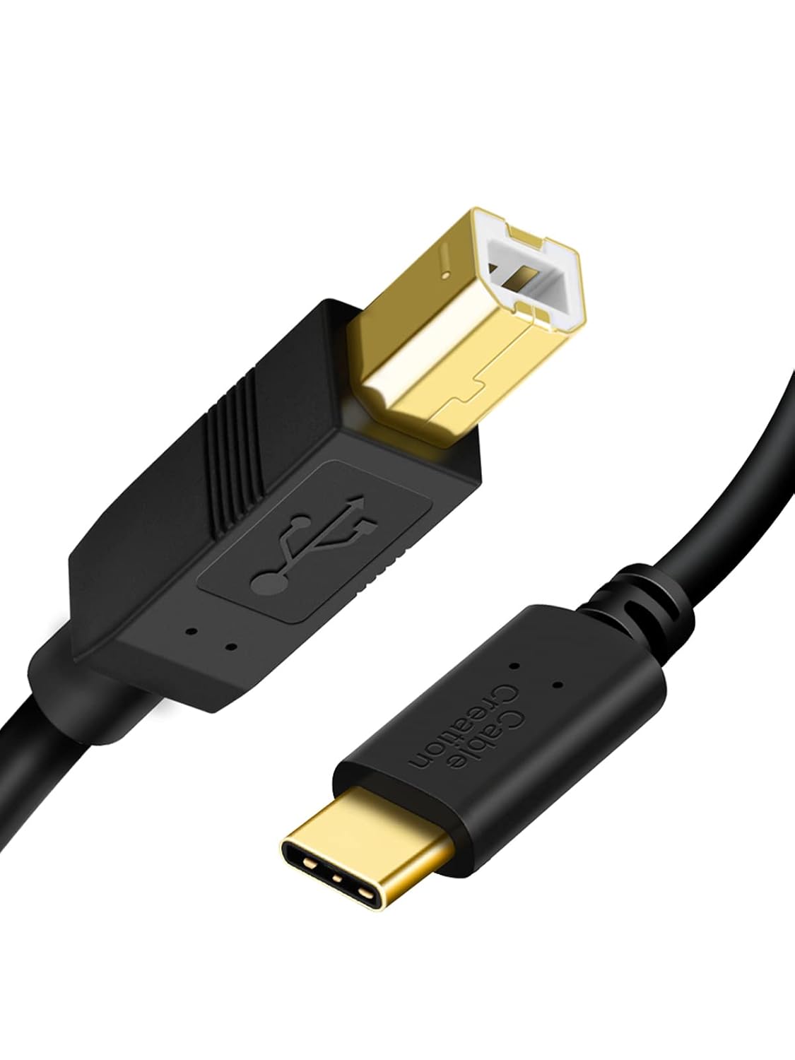 CableCreation USB C to USB B Printer Cable 6.6FT, 2Pack USB Type-B 2.0 Cord