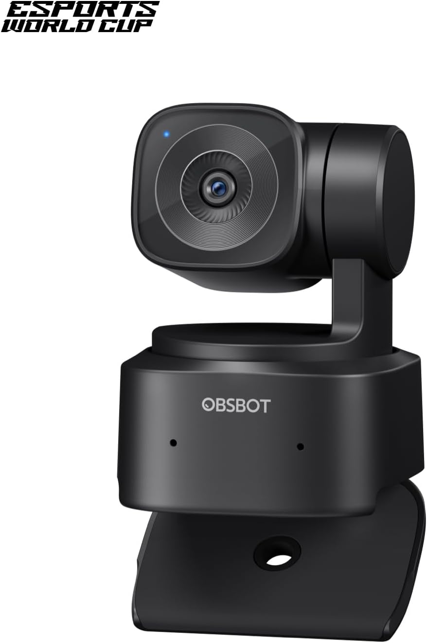 OBSBOT Tiny SE 1080P 100FPS Webcam for PC, AI Tracking PTZ Streaming Camera | 1/2.8" Sensor, Gesture Control, Dual ISO, Staggered HDR, Web Camera for Desktop Computer, Laptop, Meeting, Video Calls, etc.