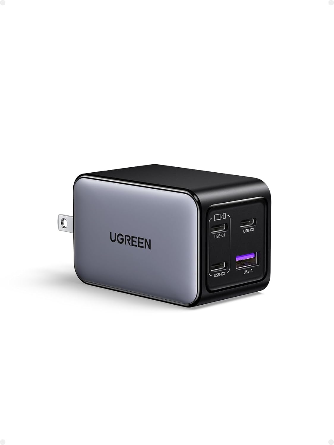 UGREEN Nexode 65W Wall Charger, 4-Port, GaN Fast Charging Block | 3 USB C & 1 USB A, Foldable Plug, Travel Essentials, for MacBook Pro/Air/Neo, iPhone 17/16, Galaxy S26/S25, iPad, Steam Deck
