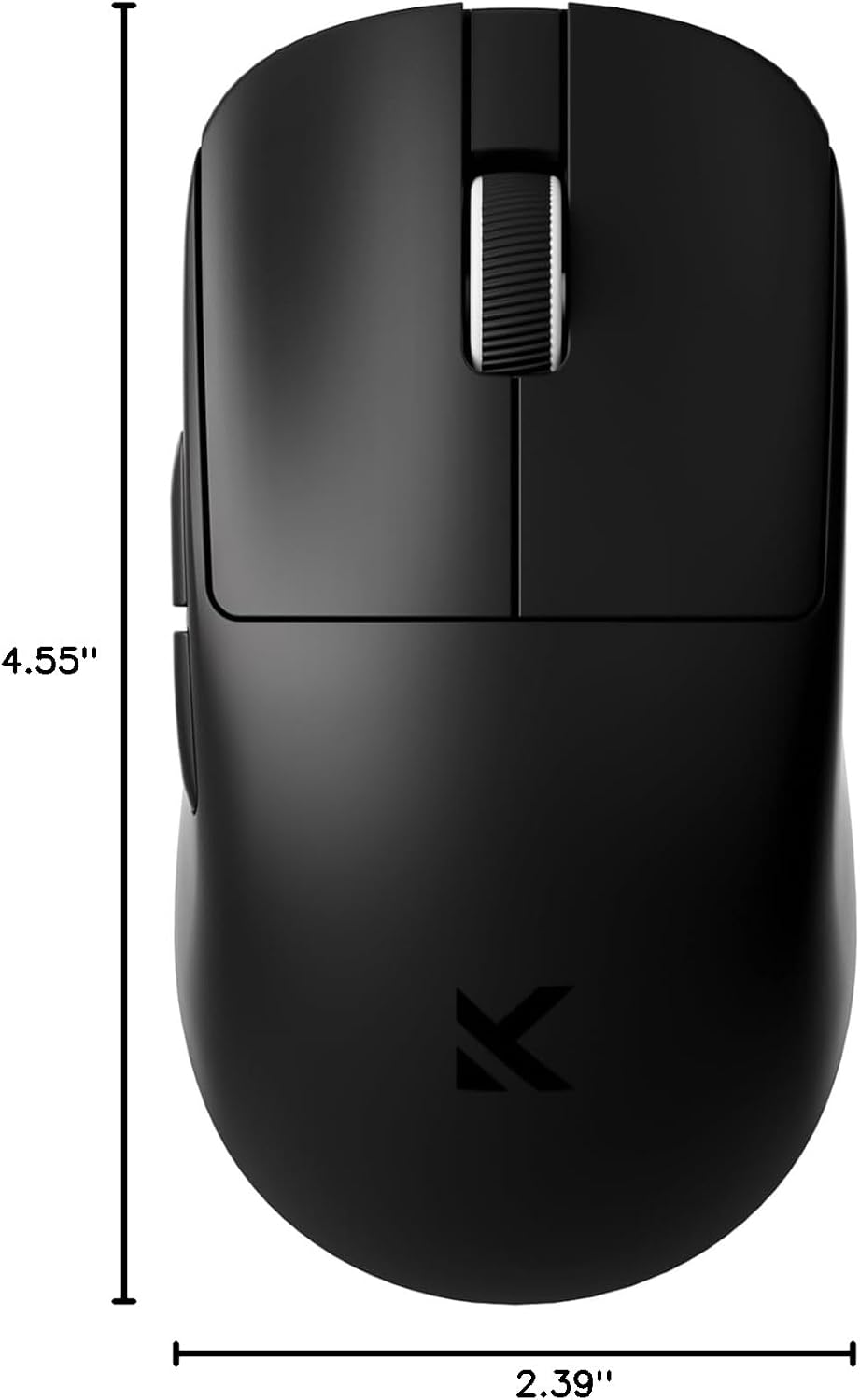MCHOSE L7 Pro Wireless Gaming Mouse, PAW3395 26K Sensor, Wireless/Wired Dual 8K Polling, 39g Ultra-Light Weight, 2.4GHz RF/BT/Wired Tri-Mode Connection (Pro-PAW3395 26K Sensor, Black)