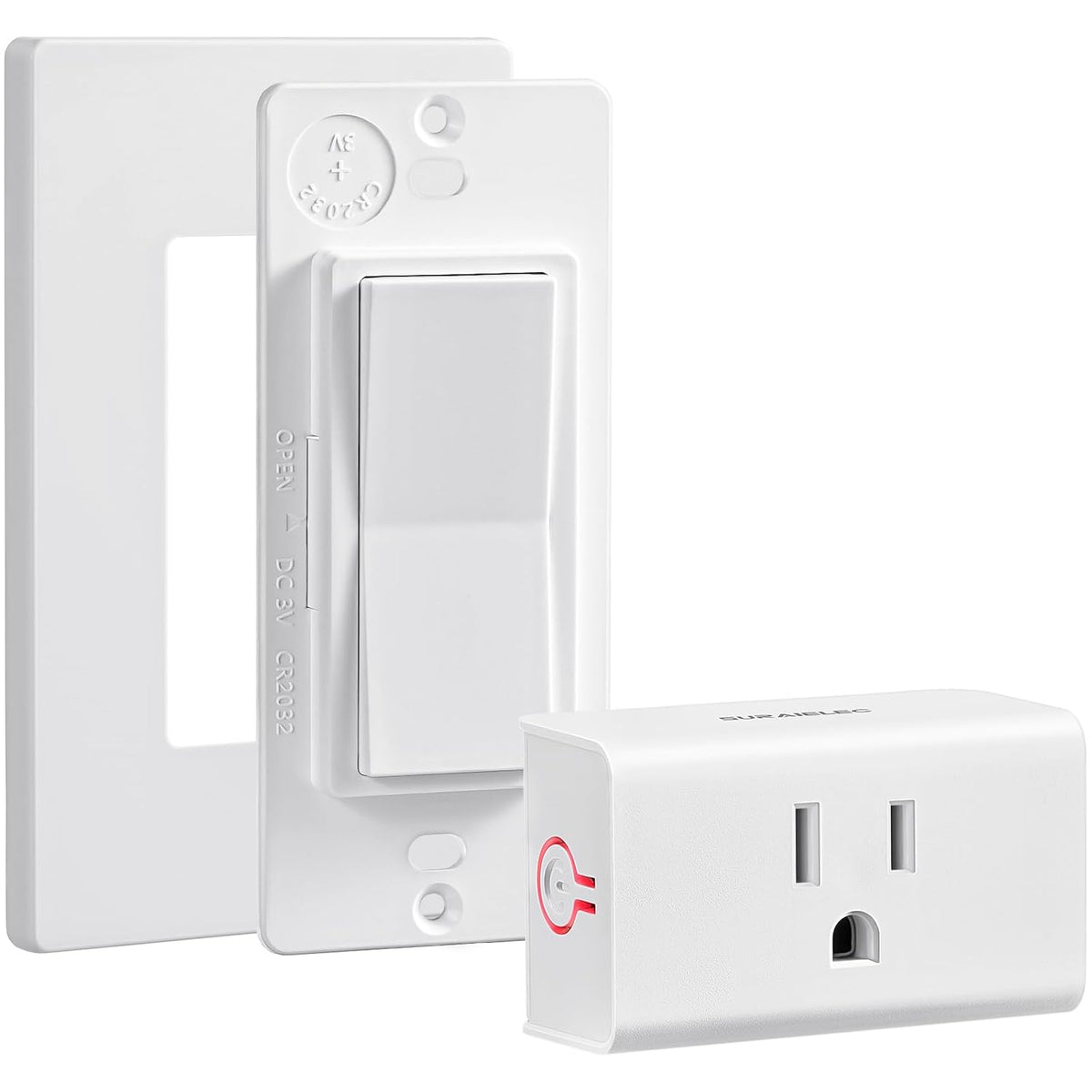SURAIELEC Wireless Light Switch Remote Control Outlet, Decorator Rocker