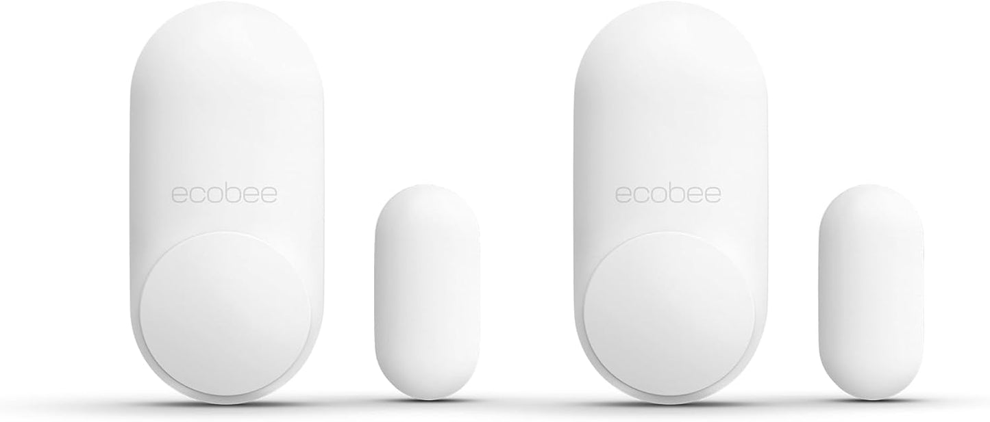 ecobee Smart Sensor for Doors & Windows 2 Pack for Home Security | Get instant alerts when doors and windows are opened. Enhance your security and peace of mind by securing your home.