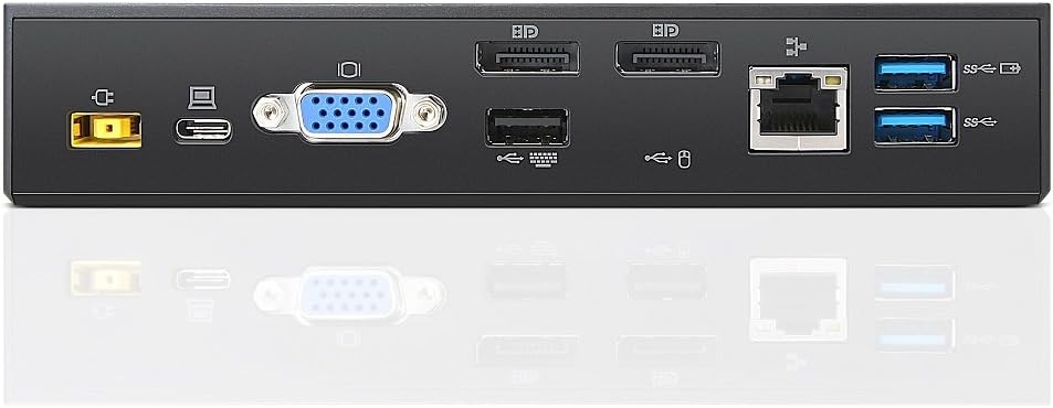 Lenovo ThinkPad USB-C UltraDock With 90W 2 Prong AC Adapter (40A90090US, USA Retail Packaged)