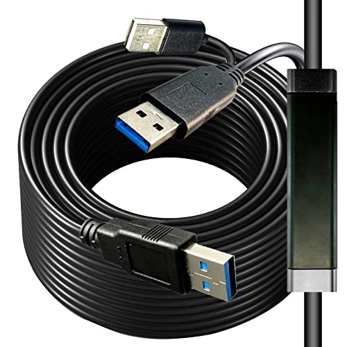 YOTETION Long USB3.0 A to A 80FT Cable,USB3.0 A Wire Rod to USB A 3.0 Cable Male to Male Data Compatible with Hard Drive, Camera, DVD Player, TV, Flash Light, Hub, Monitor, Speaker, and More