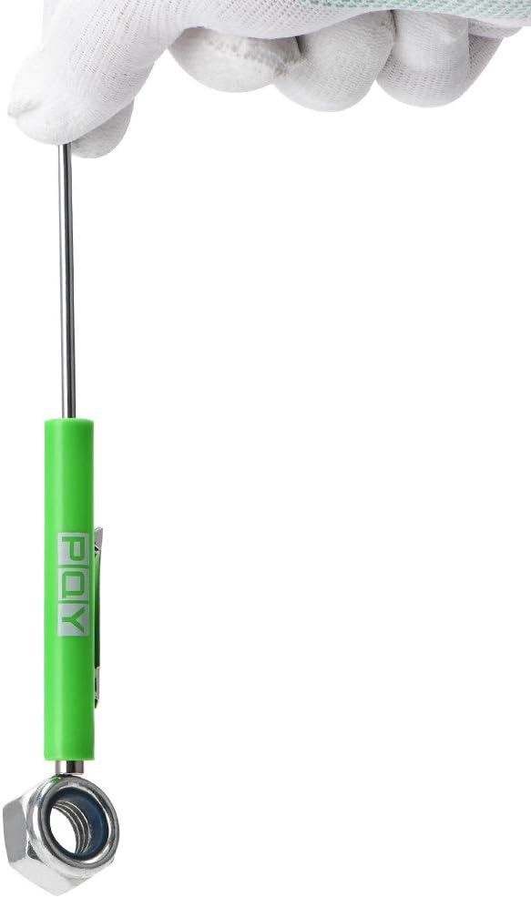 10Pcs Mini Pocket Screwdriver with Clip Magnetic Slotted Small Screw Drivers with Flat Head for Mechanical, Electrician (green)