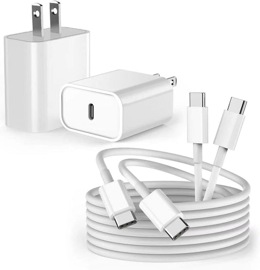 10FT Fast iPad Charger, iPad Pro Charger Cord [2Pack] 10FT USBC to USB C Cable iPad Cord 20W USB C Charger iPad Charging Block for iPad 10,iPad Mini 6,iPad Air 5/4,iPad Pro 12.9/11 inch 2020/2021/2022