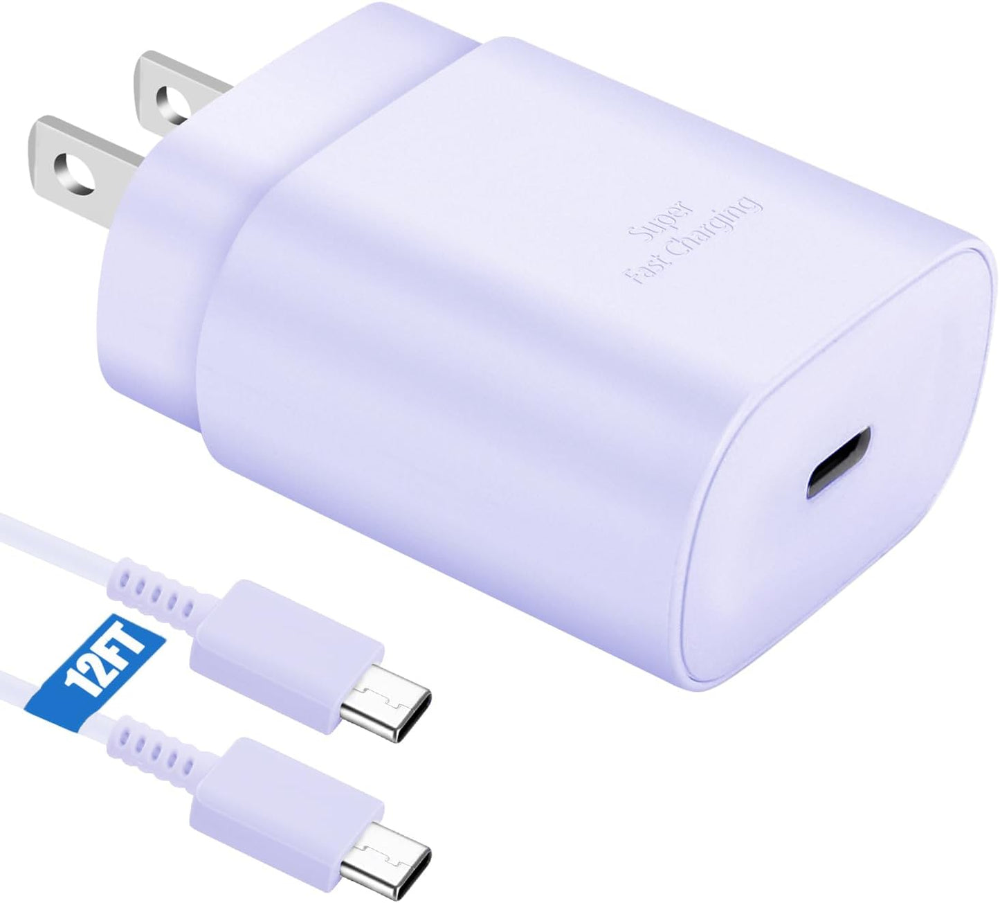USB C Charger 25W Type C Charger Fast Charging Android Charger S26 S25 S24 Super Fast Charger for Samsung Phone with 10Ft USB C Cable Cord for Samsung Galaxy S26 S25 S24 S23 S22 S21 Ultra Plus,Black