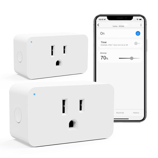 Z-Wave Dimmer Plug 800 Series 2 Pack, Repeater & Hub Needed