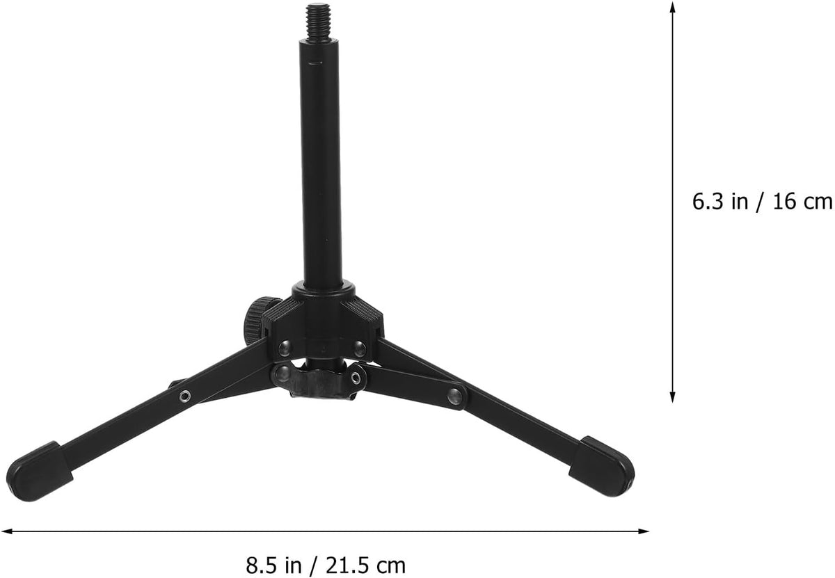 Microphone Metal Tripod Stand Foldable Adjustable Desktop