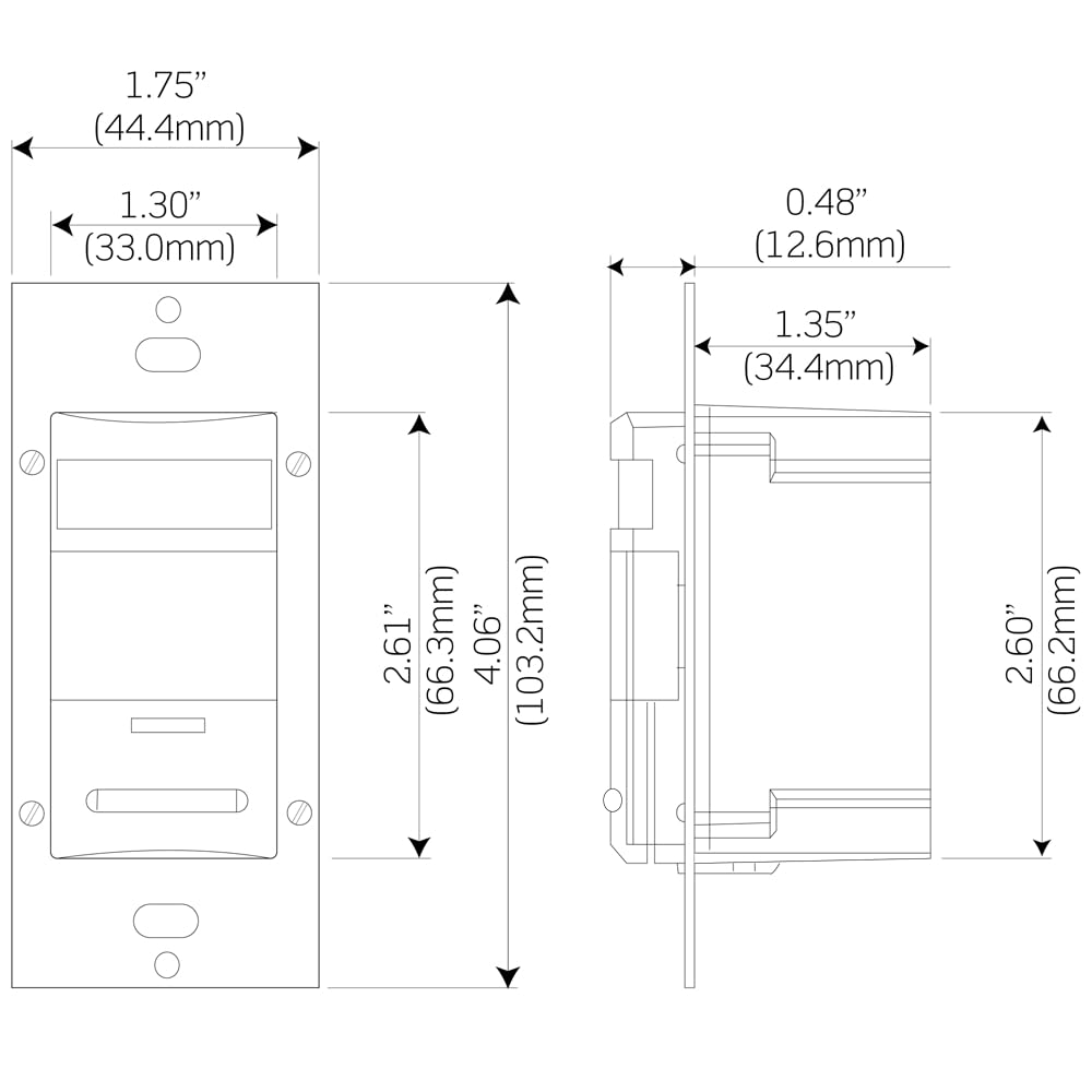 Leviton Decora Pir Wall Switch Occupancy Sensor, ODS06-IDW, WhiteWhite