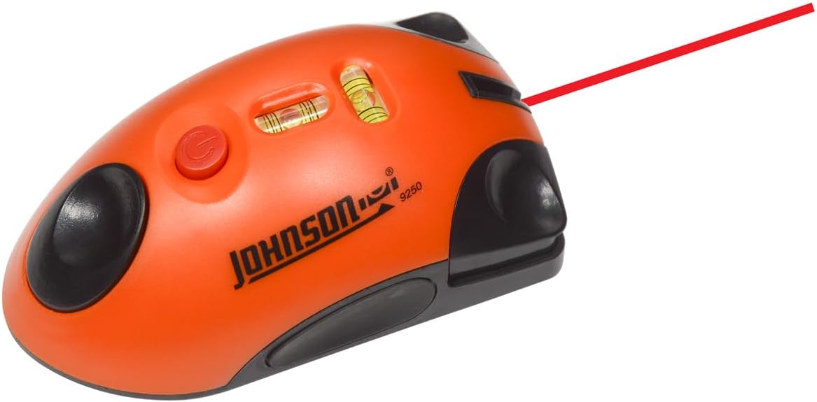 Johnson Level & Tool 9250 Laser Mouse, 30' Interior Range, Orange, 1 Laser Mouse