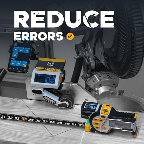 REEKON M1 Caliber and T1 Tomahawk Digital Tape Measure Bundle - Professional Grade Precision Measuring Tools that Save Time and Reduce Errors on The Job