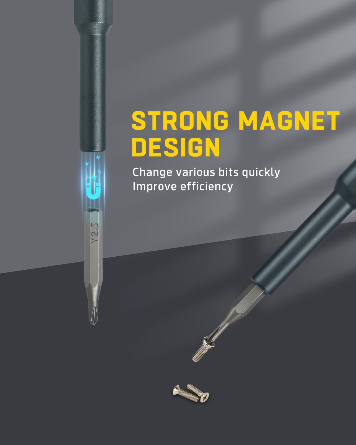 Banshu 46 in 1 Precision Screwdriver Set, Magnetic Small Screwdriver Set with Torx Star Pentalobe Phillips for Eyeglass, Watch, Jewelers, iPhone, Laptop, Macbook, PC, PS5, Xbox, Computer, Electronics