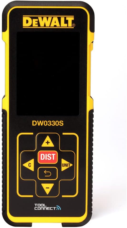 DEWALT Laser Measure Tool/Distance Meter, Bluetooth, 330-Foot (DW0330SN)