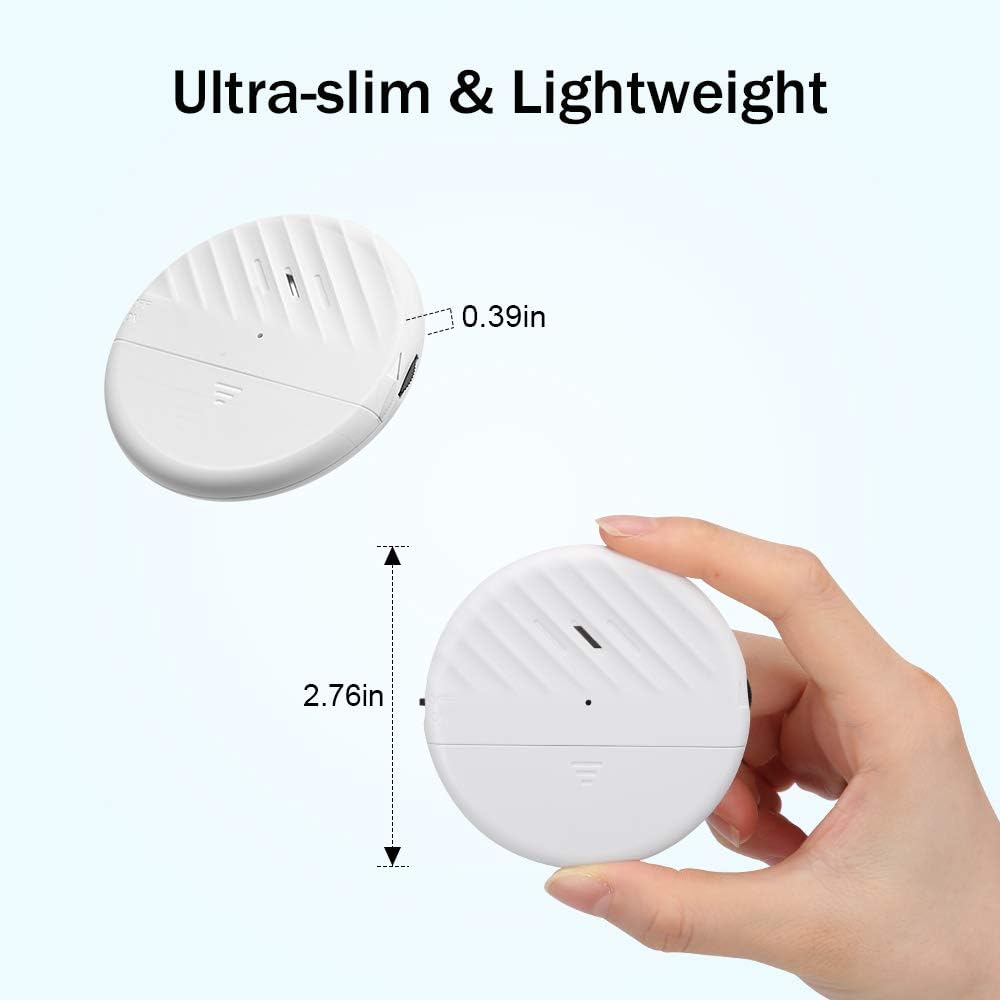 Wsdcam Glass Break Sensor Alarm 125dB Ultra-Slim Wireless Glass Break Detector Window Alarm Vibration Sensor for Home Window and Door Security (8)
