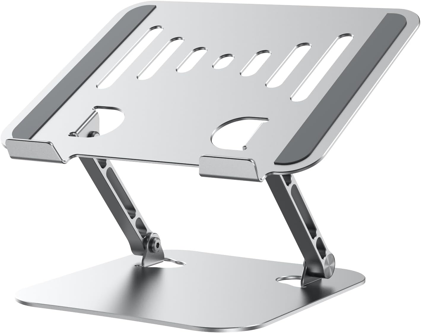 K&ZZ Laptop Stand for Desk, Adjustable Laptop Holder with Ventilated Cooling, Portable Desktop Book Stands Riser Compatible with 17.3 inch laptops