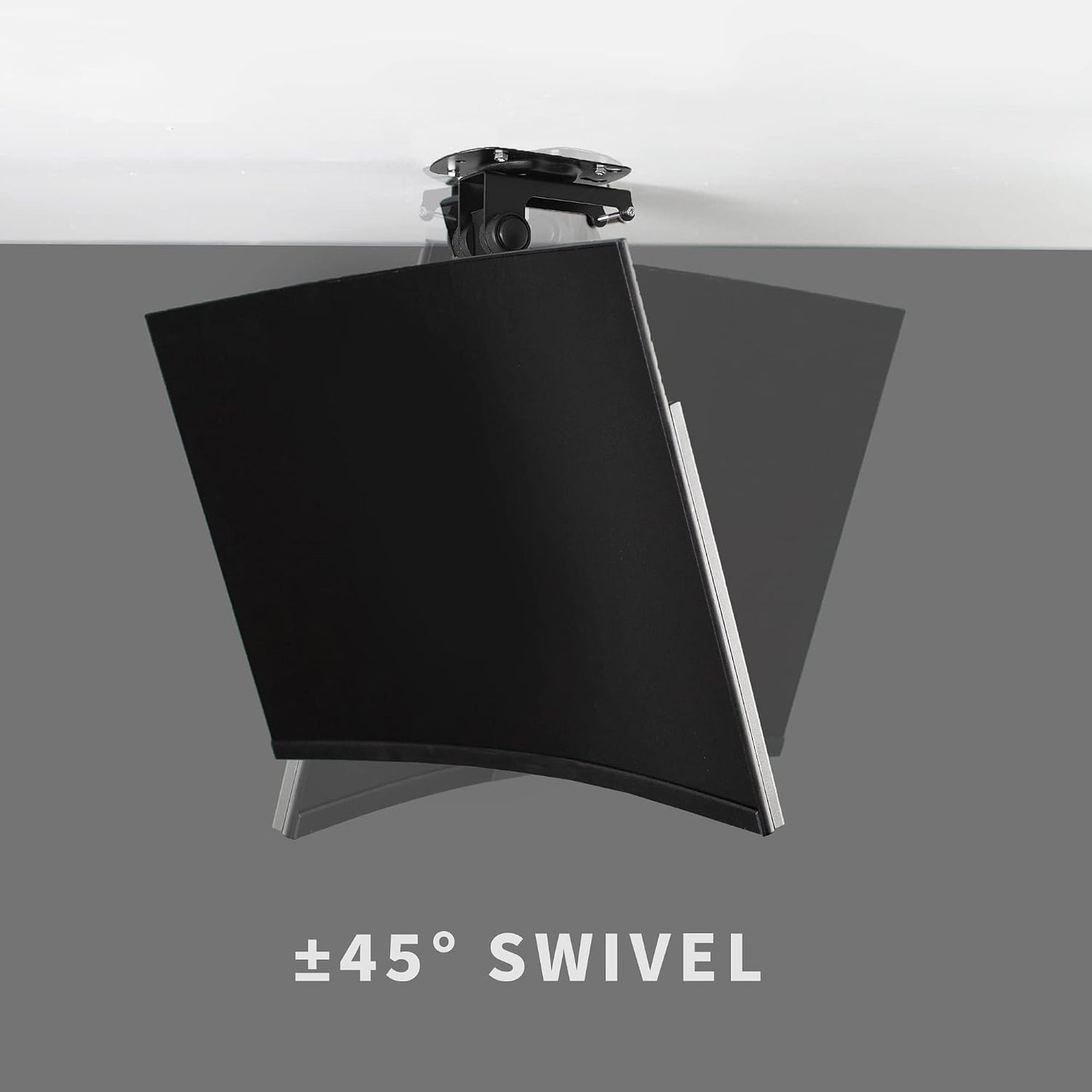 VIVO MOUNT-M-FD27 Manual Folding Ceiling Mount for 13-27 inch Flat Screens, Tilt Roof, Under Cabinet Mount for LCD TVs and Monitors