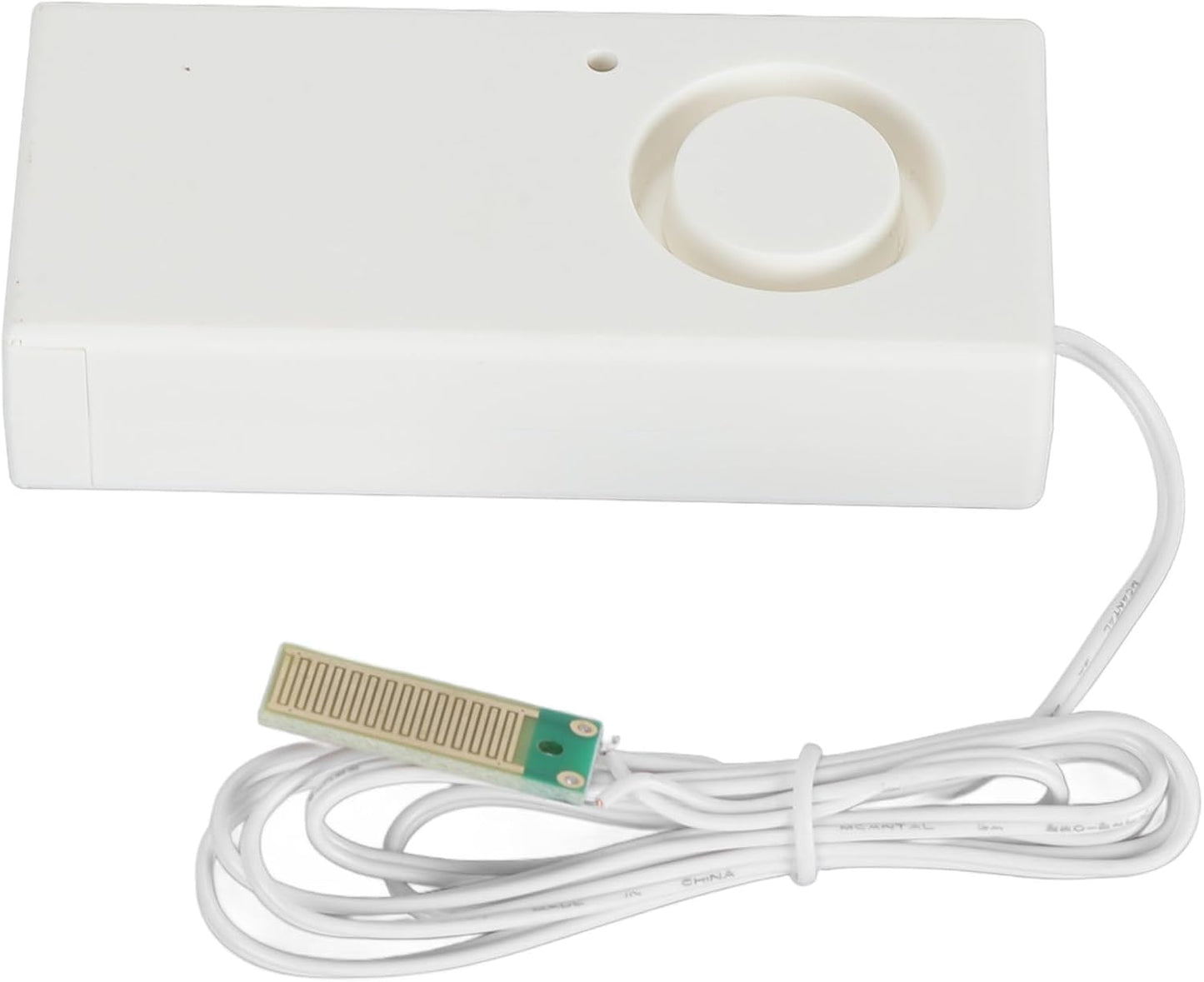 Water Leak Alarm Sensor, High Sensitivity 120dB Loud Audible Alert Overflow Detector for Home Kitchen Fish Tank Pool ABS Material