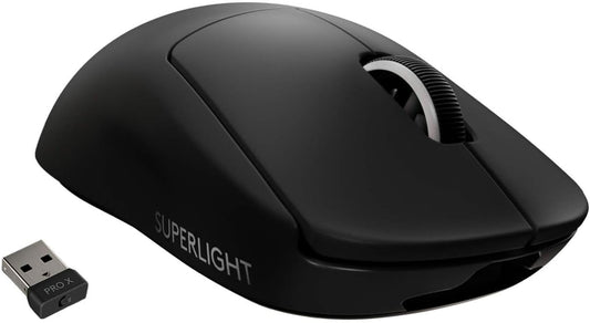 Logitech G PRO X Superlight Wireless Gaming Mouse - Black | Ultra-Lightweight, 25600 DPI, 5 programmable buttons, long battery life, PC and Mac compatible
