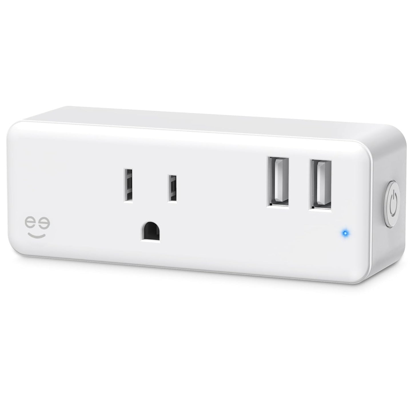 Geeni Switch + Charge Multi Port Smart Wi-Fi Plug with 2 USB Ports, Energy Saving Outlet with App Control, Compatible with Alexa and Google Home