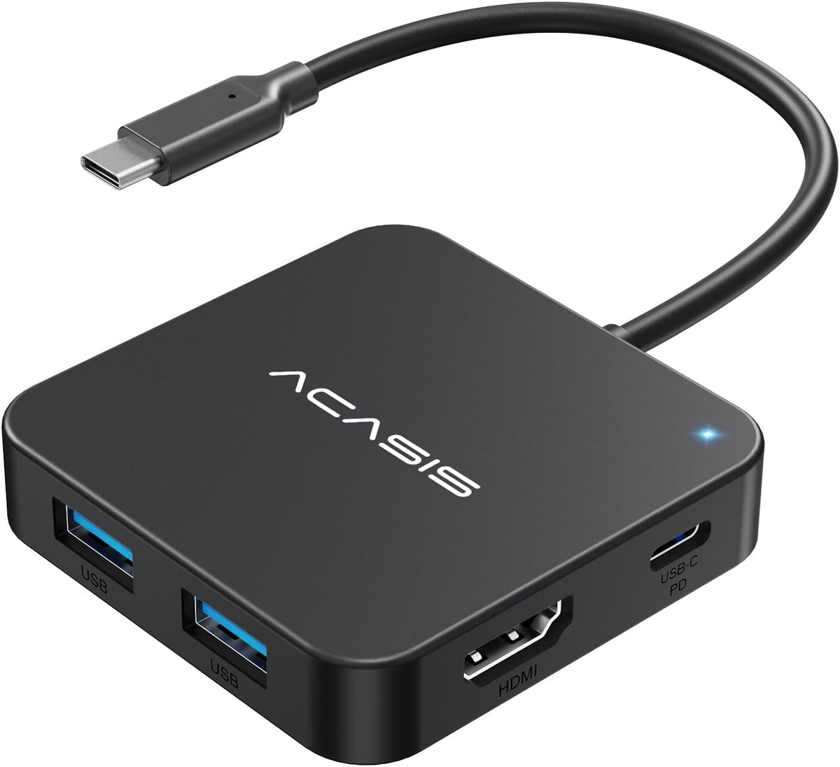 ACASIS USB C Hub 10Gbps, USB C to 4K 60Hz HDMI Adapter for Laptop/MacBook | 6-in-1 USBC Multiport Adapter with 100W Power Delivery, HDMI to USB C Adapter for Dell, Lenovo, Surface, iPad