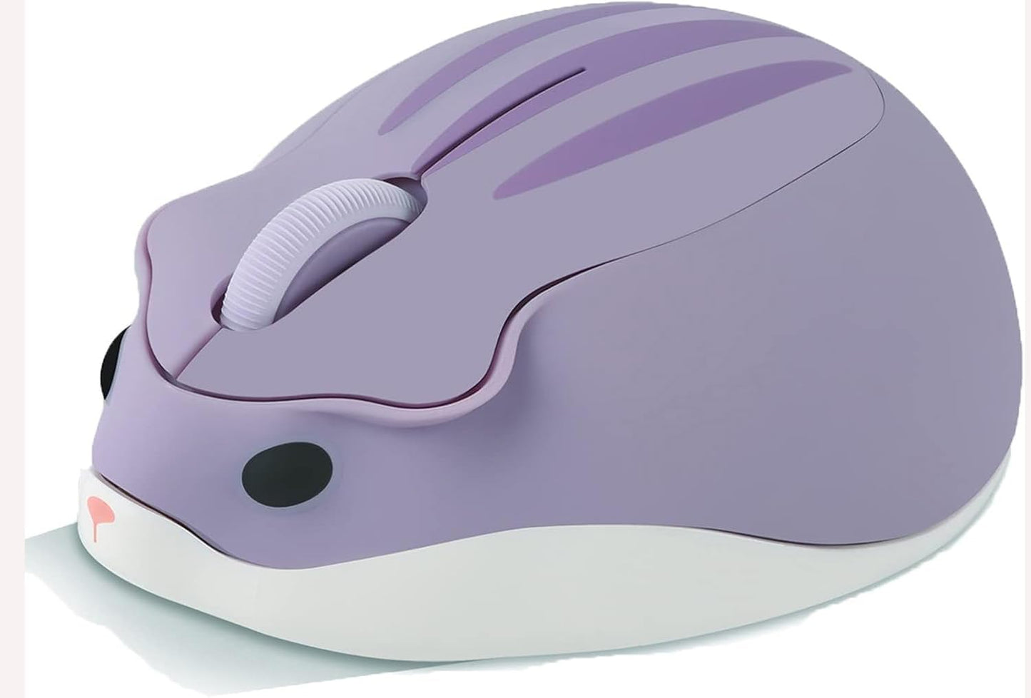 Wireless Mouse Cute Hamster Shape Silent Click Portable Compact Optical 1200DPI USB Cordless Mice for PC Laptop Computer Notebook MacBook Kids Girl Boy Men Women Adults School Office Work Gift (Gray)