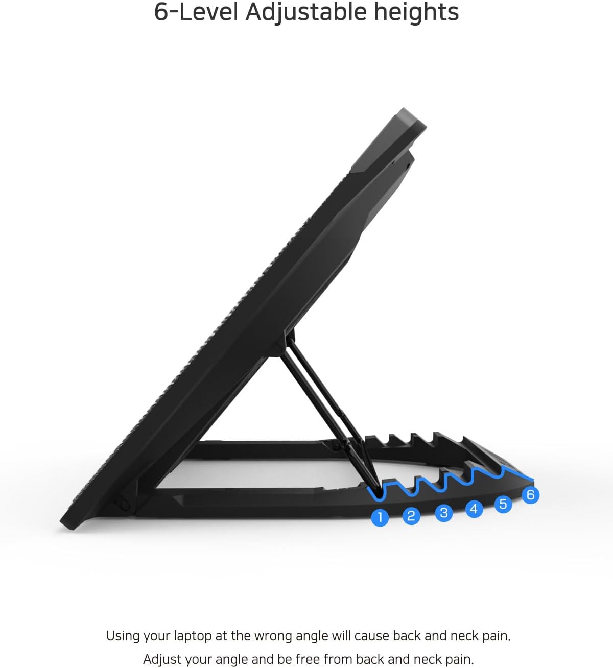 Zalman NS3000 Laptop Cooling Pad Cooler Stand with Powerful 200mm Quiet Fan