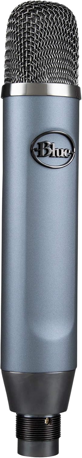 Logitech Blue Ember XLR Condenser Mic for Recording and Streaming, Custom Cardioid Capsule and Mic Stand Mount, Gray (Renewed)