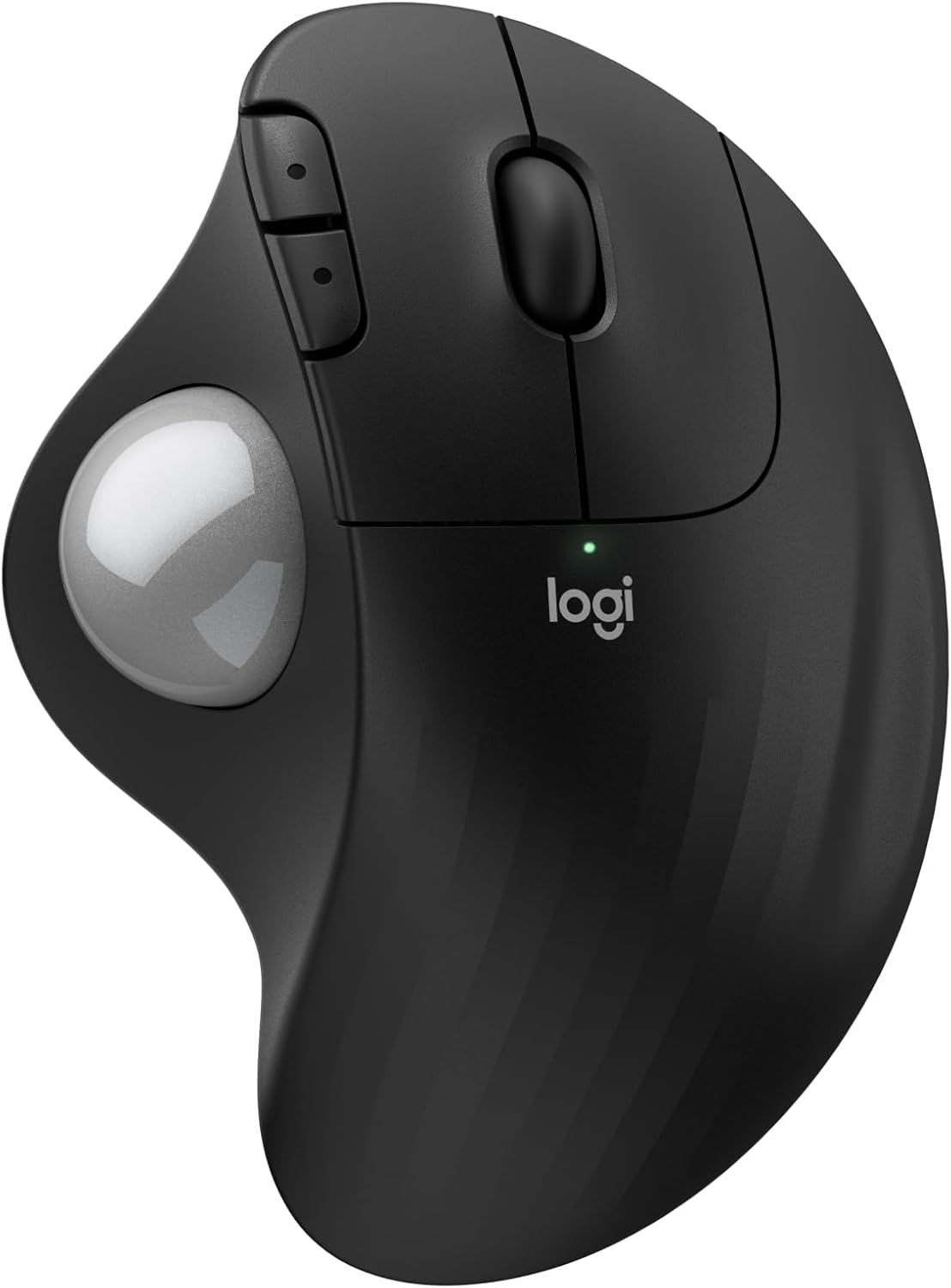 Logitech Ergo M575S Wireless Bluetooth Trackball Mouse - Black Silver Ball | Easy thumb control, precise and smooth tracking, Bluetooth and includes Logi Bolt USB receiver, PC Mac compatible