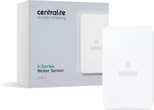 Centralite by Ezlo Water Sensor - Monitors Your Whole Home for Leaks - Detects Water Leaks in a Kitchen, Bathroom, Basement or Laundry Room - Zigbee