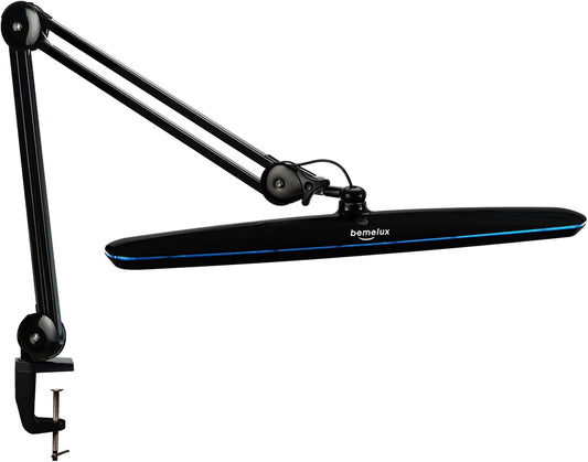 23-Inch LED Task Lamp with Clamp, 24W 2200LM, Black